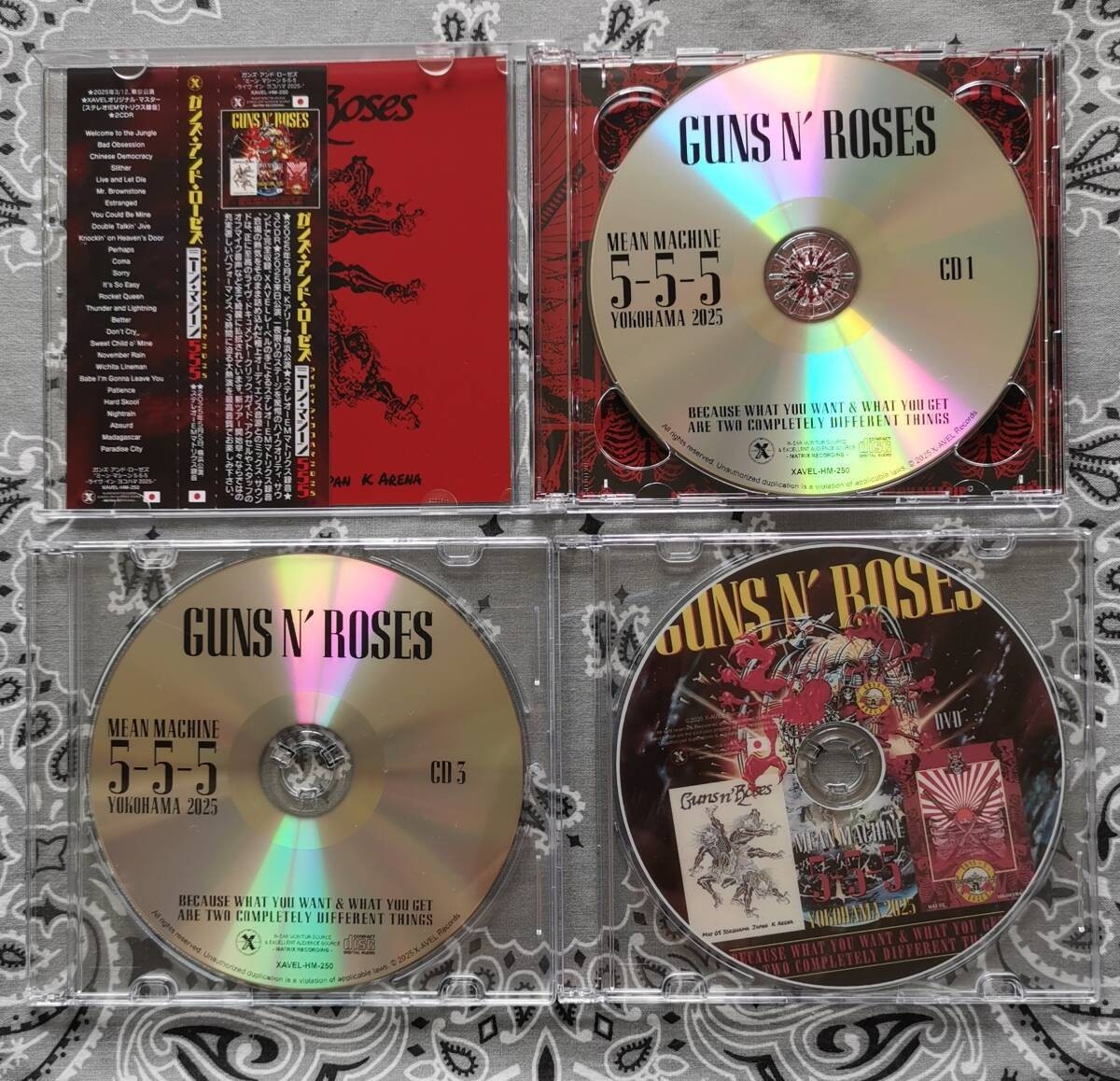 GUNS N' ROSES / Mean Machine 5-5-5 -Live in Yokohama 2025 3CD+DVD