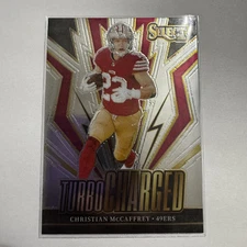 2023 Panini Select #TUR-CMC Christian McCaffrey Turbocharged