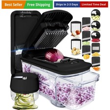 Mandoline Slicer for Kitchen - Vegetable Chopper, Onion Potato Food Veggie Fr...