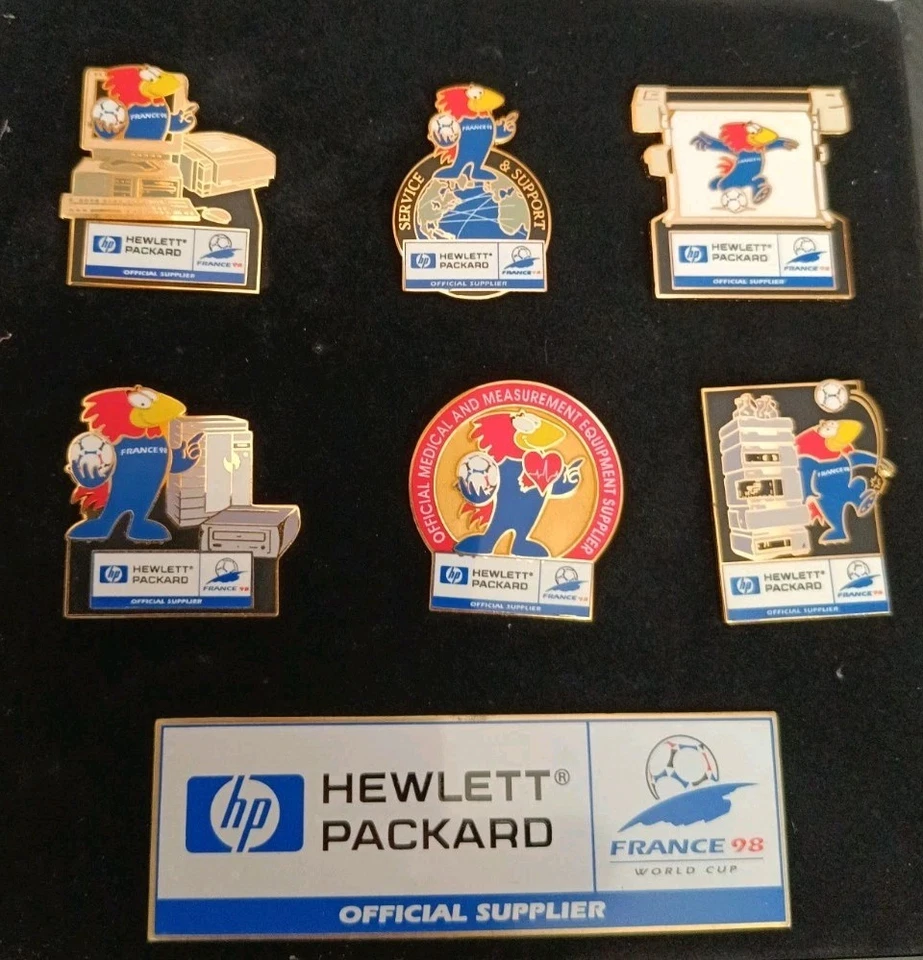 Beau Coffret De Pins Coupe Du Monde Football France 98 Hewlett-Packard - Photo 1/1