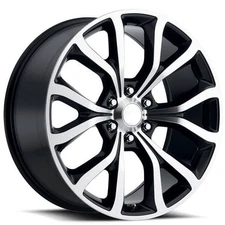 22x9.5" Ford Expedition Wheels FR 52 Black Machined OEM Replica Rims (A01)