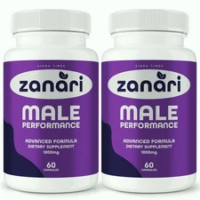 Zanari for Men - Zanari Male Performance, Stamina & Energy Support - 2 Pack