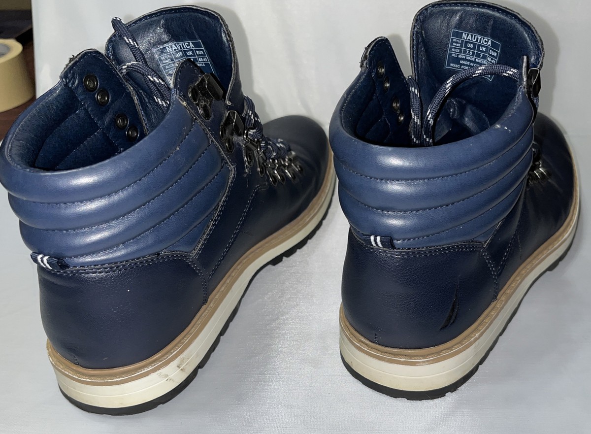 Nautical Ankle High Boots. Navy Size 7.5 | eBay display picture 2