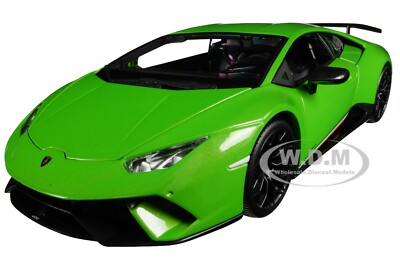 LAMBORGHINI HURACAN PERFORMANTE MET. GREEN 1/18 DIECAST MODEL CAR