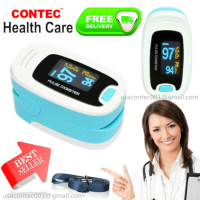 US Fingertip Pulse Oximeter Blood Oxygen SpO2 Sensor Heart Rate Patient Monitor 