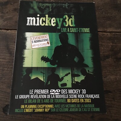 MICKEY 3D - LIVE A SAINT-ETIENNE - MEDIENPLAN POSTER!!!!!!