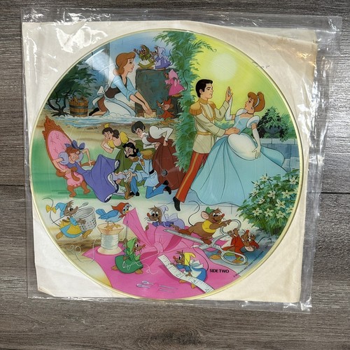 Walt Disney's Cinderella (LP, 1981) Picture Disc Original Soundtrack Vinyl