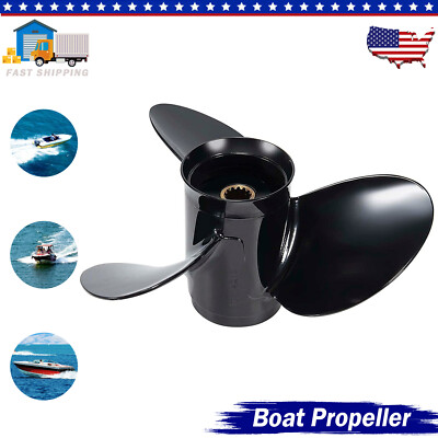 Propeller 12 x 17 Aluminum Outboard PropFit Evinrude Engine 40-75HP 13 Spline,RH