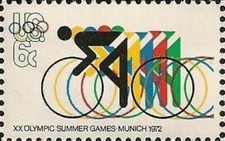 1972 20th Summer Olympic Games 6 cents US Postage Stamp Scott #1460  MINT