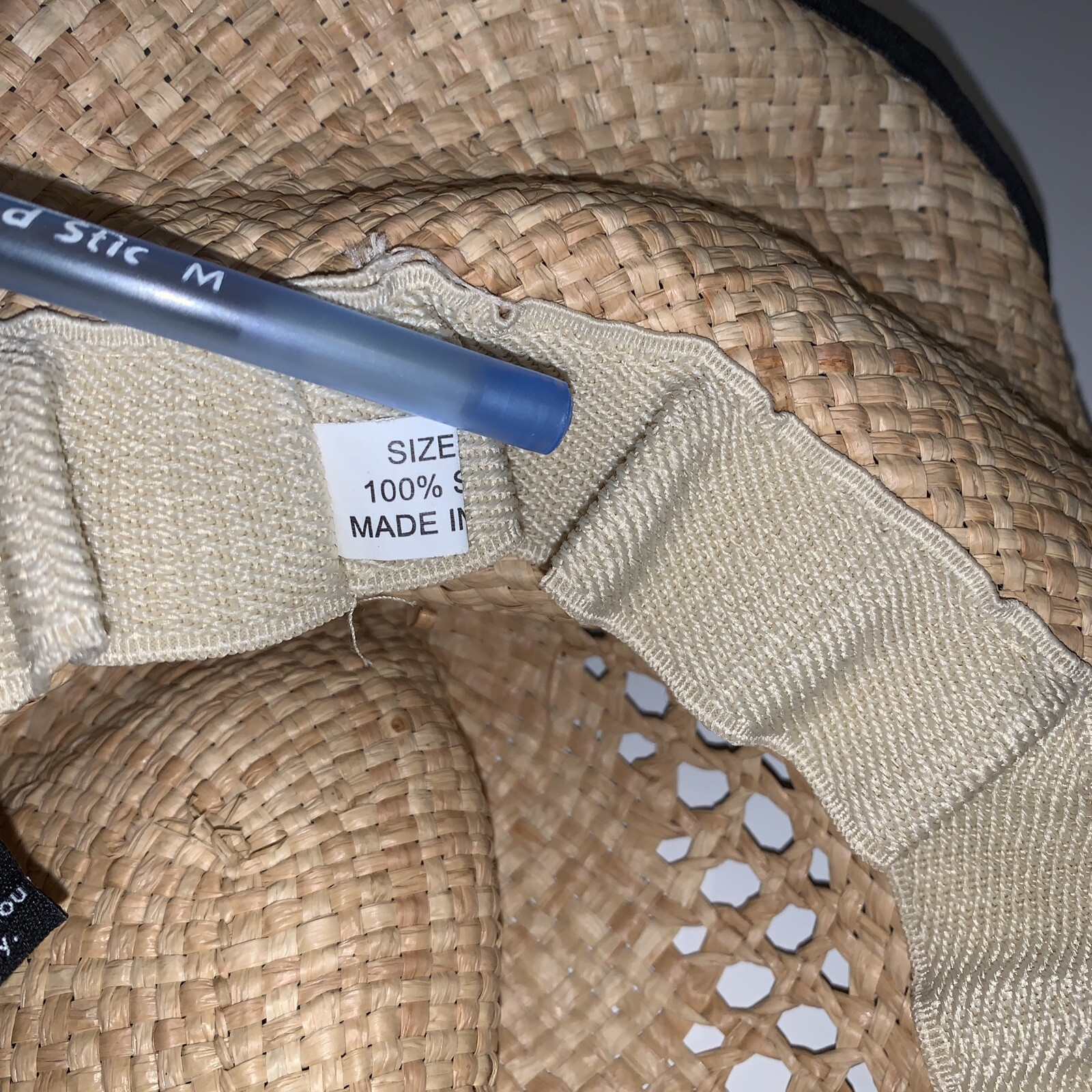 JACK DANIEL’S Straw Cowboy Hat 2010 Shell Metal Charm… Gem