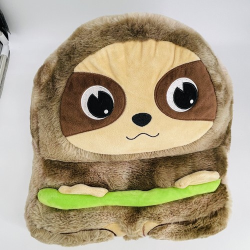 BEE HAPPY KIDS BROWN LEMUR SLOTH TABLET-IPAD-BOOK STAND HOLDER STUFFED ANIMAL - Picture 8 of 11