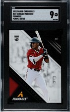 2021 Panini Chronicles #17 Geraldo Perdomo Pinnacle PURPLE /25 SGC 9 RC