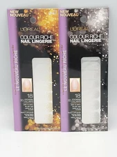 L'Oreal Colour Riche Nail Lingerie 18pc 3D Nail Stickers Diamond. QTY:2