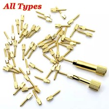 30 Pcs Dental Screw Post 24K Gold Plated Conical Refills S/M/L/XL For Root Canal