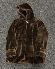 Vintage Teddy Bear Chocolate Brown Hooded Coat