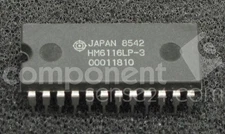 2pcs HITACHI HM6116LP-3 DIP-24 2048-word X 8bit High Speed CMOS RH