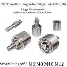 Nockenrollenstange Nadellager Durchmesser 20mm&ndash;50mm Zylinderrolle M6 M8 M10 M12