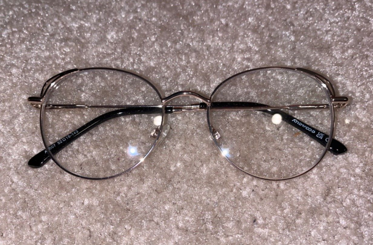 Gold blue light glasses women-image