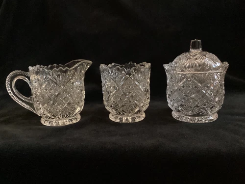 EAPG - Westmoreland Spec. Co. #301 - "Thumbelina " childs 3 Pc. table set