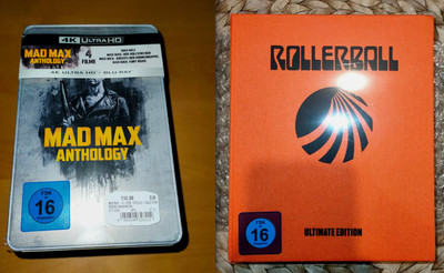 Total Recall 2D BD + Mad Max + Rollerball 4K Collection Set - LESEN