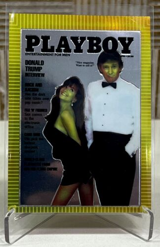 1995 Playboy Chromium Cover Cards Edition 1 Donald Trump March 1990 #3