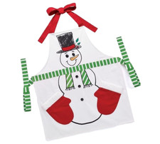 burton  BURTON Adult Red Peppermint Striped Ruffle Bow Christmas APRON NWT New
