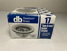Dearborn Brass 17 Spin-N-Lock Strainer Stainless Steel Chrome New
