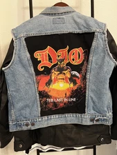 VINTAGE Screen Accurate Eddie Munson Dio Levi Vest Stranger Things Prop L-XL