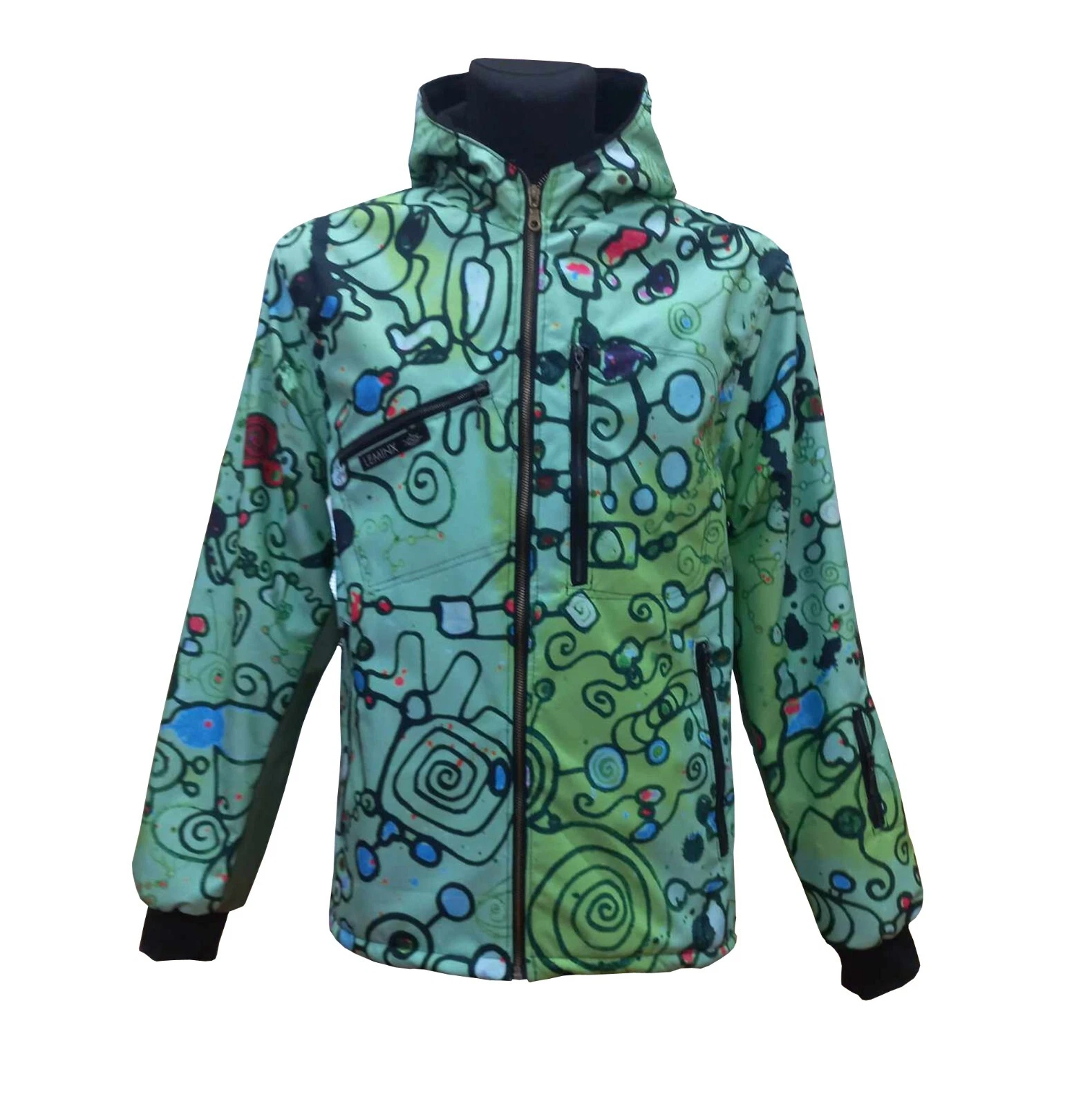 FALL / WINTER - LEMINX - MINT, Softshell Sport Waterproof Jacket Patterned