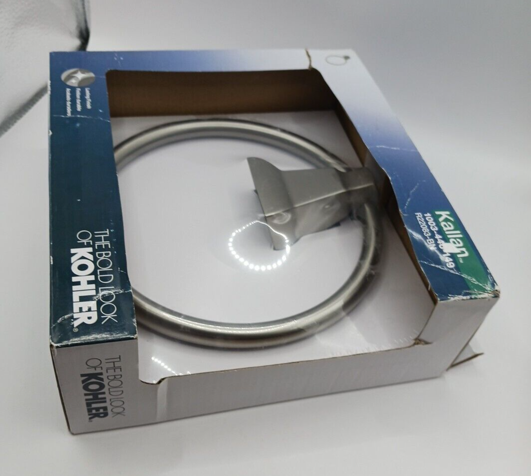 KOHLER Kallan Towel Ring Brushed Nickel R22083BN NIB Bathroom eBay