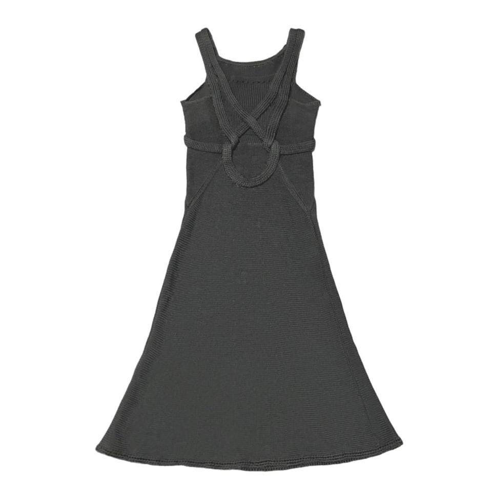 Gray Vintage Knitted Dress