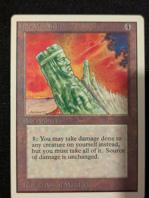 Jade Monolith - Unlimited - LP - MTG - Magic The Gathering - Artefakt