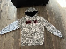 Universal Studios Marvel Spider-Man zip up hooded hoodie jacket youth L