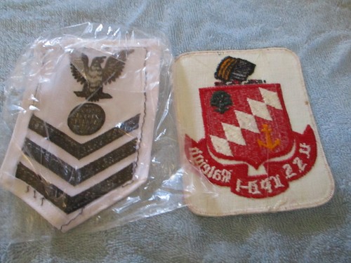 PARCHE BORDADO 5" NAVY USS RALEIGH LPD-1 E INSIGNIA DE CLASIFICACIÓN NAVY (ELECTRICISTA) - Imagen 2 de 4