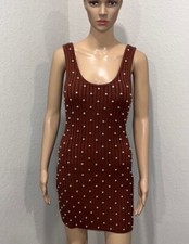 Nwt NBD Studded Sweater Mini Dress. Sz M