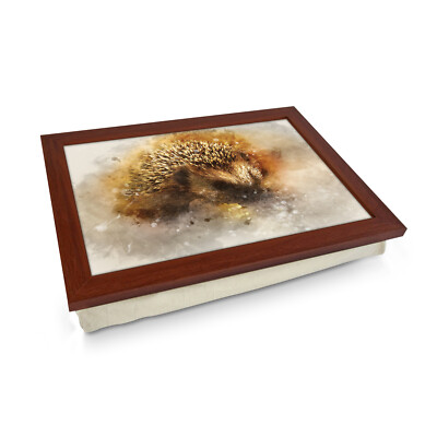 Gepolstertes Laptray | Mehrzweck Dinner Tablett | Personalisieren | Bemalter Igel