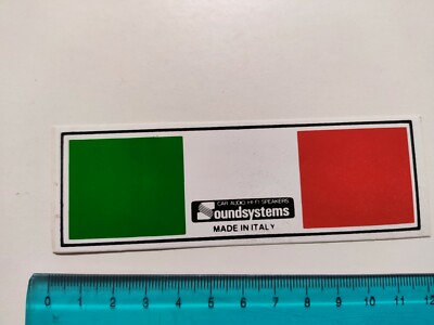 Aufkleber Soundsystems Car Audio Hi-Fi Sticker Autocollant 80s Original