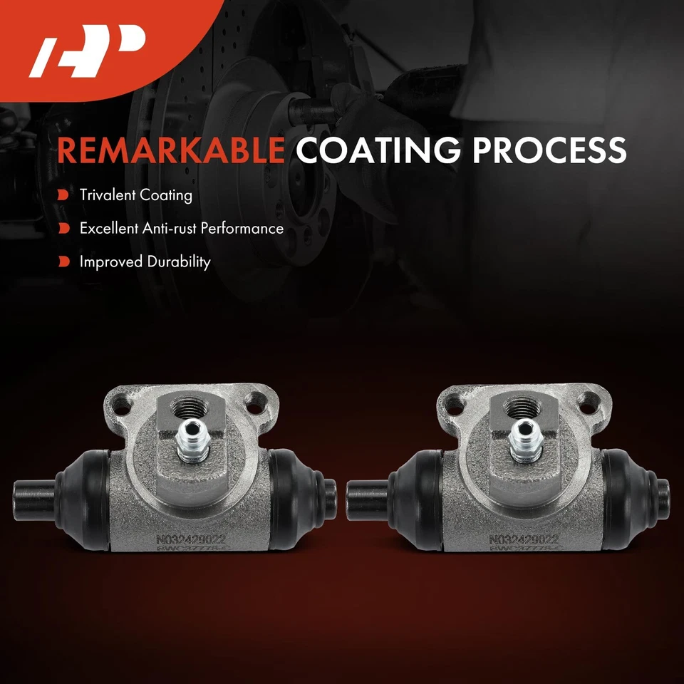 Cilindro trasero de rueda de freno de tambor 2 piezas para Chevy Cavalier Buick Oldsmobile Pontiac Foto 3 de 4