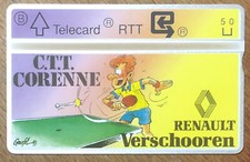 BELGIQUE BELGACOM RTT RENAULT PING PONG TENIS DE TABLE CARTE TELECARTE PHONECARD