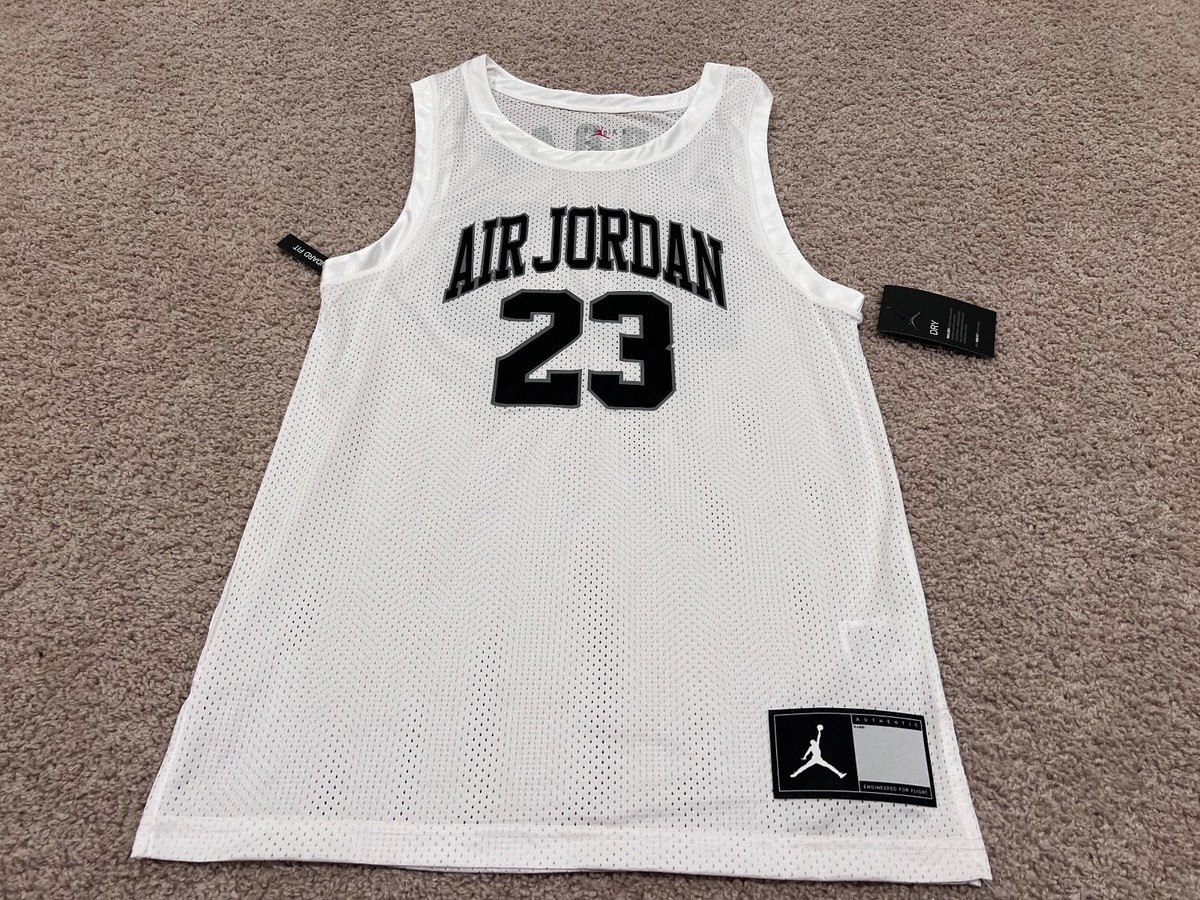 Nike Air Jordan 23 black white All Star Game jersey distressed