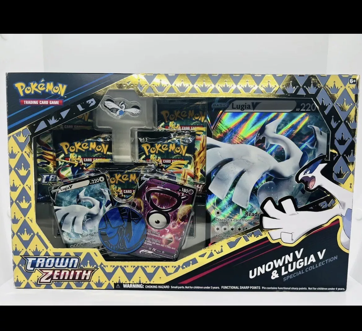 Pokemon Trading Card Game: Crown Zenith Unown V and Lugia V