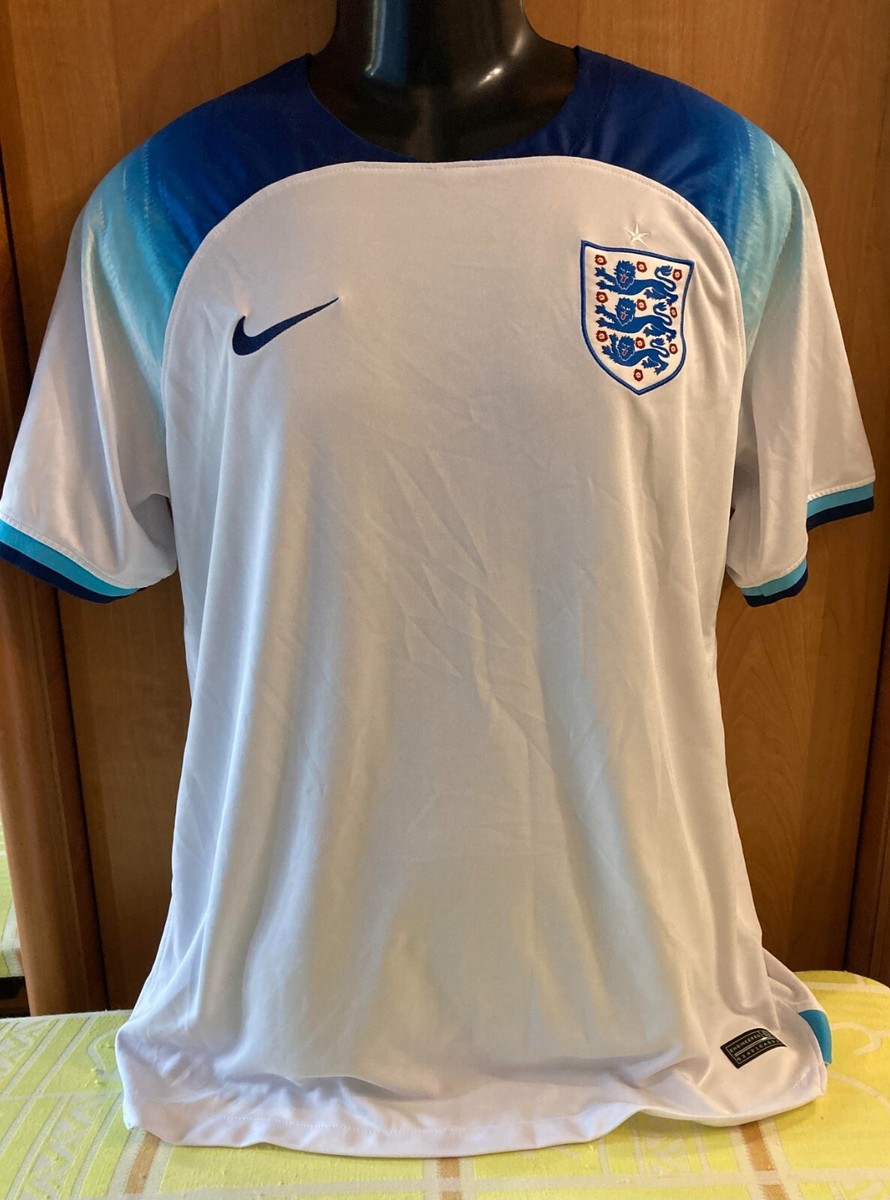 Nike England 2022 Home Jersey White/Blue Void Size Men's US