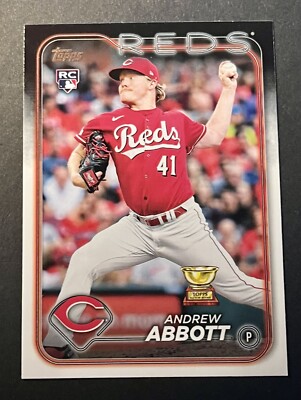 2024 Topps Series 1 - Andrew Abbott #214 Rookie - Cincinnati Reds