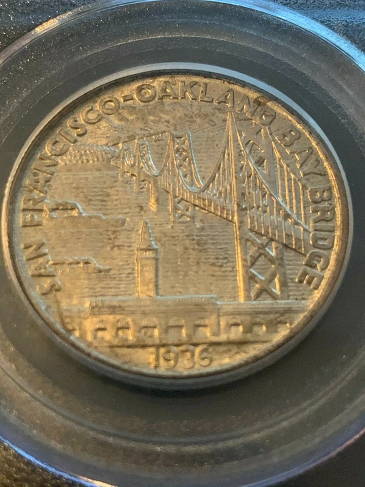 1936-S OAKLAND BAY BRIDGE PCGS MS 66 CAC EXCELENTE MOEDA GEM EM TODOS OS SENTIDOS - Imagem 3 de 4