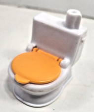 FISHER PRICE LOVING FAMILY MY FIRST DOLLHOUSE 2005 ORANGE  WHITE TOILET