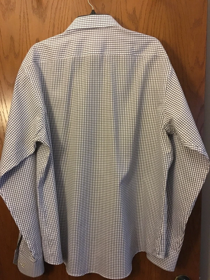 Men’s Pink Slim Fit, Traveller Non-Iron Shirt, 17.5, 100% Cotton - Image 3 of 3