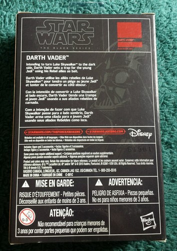 Star Wars Darth Vader schwarze Serie Actionfigur Disney Hasbro NEU - Bild 2 von 2