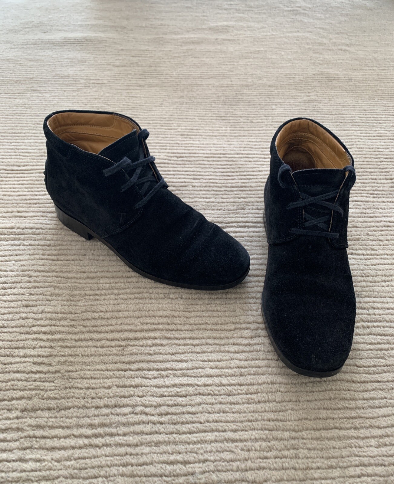 TOD'S Women's Suede Black Ankle Boots 