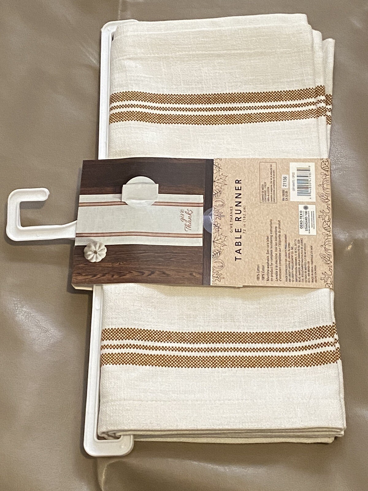 Give Thanks Table Runner Bed Bath Beyond 14 in x 72 in 100% Cotton