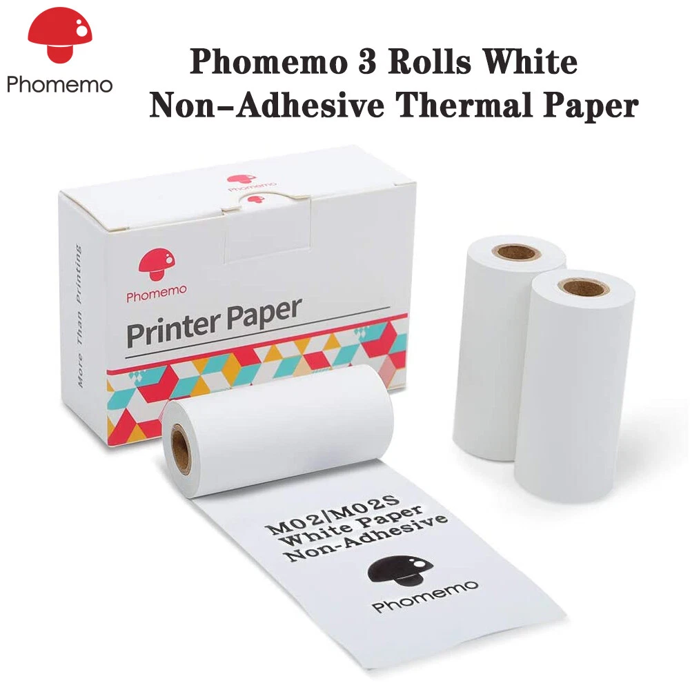 Bluetooth Mini Photo Printer Wireless Sticker Printer with Thermal Paper